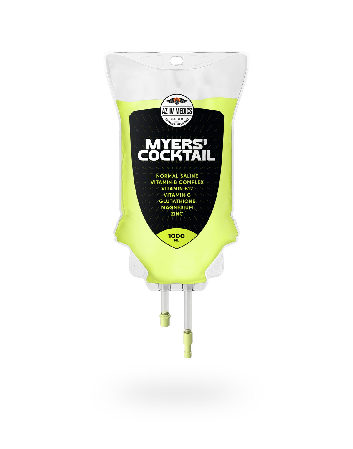 IV bag labeled