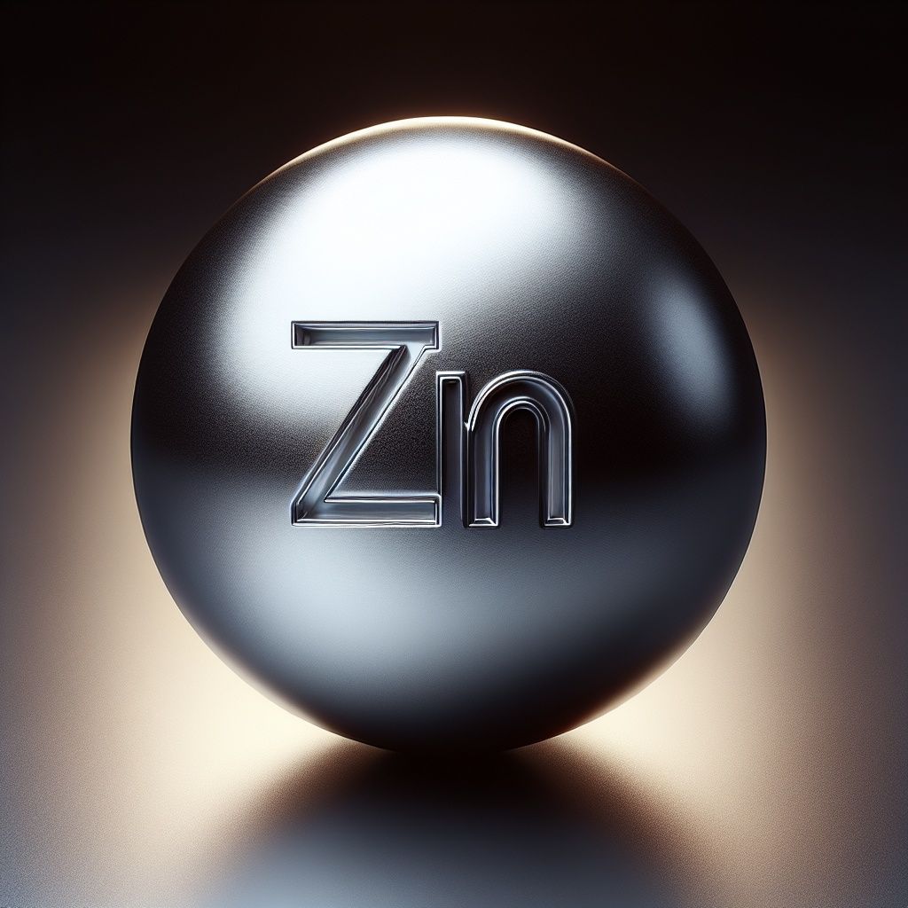 A shiny, metallic sphere with the letters
