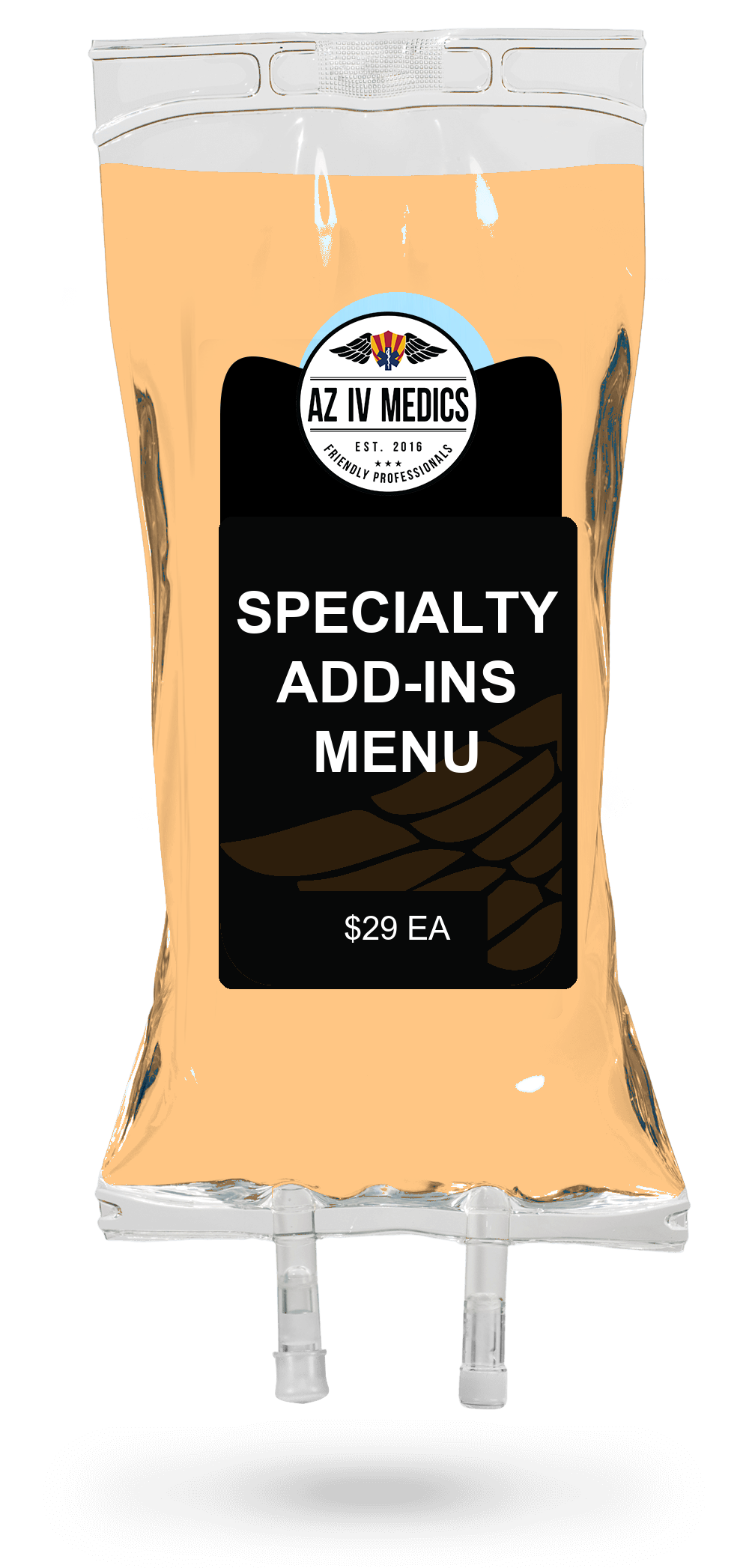 AZ IV Medics add-ins menu IV bag