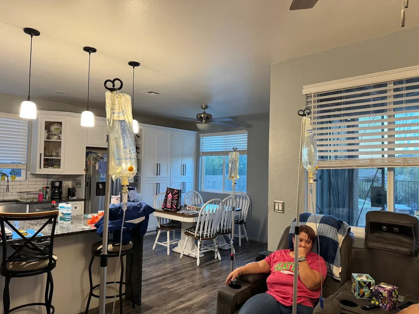 AZ IV Medics mobile IV therapy client receiving treatment at home